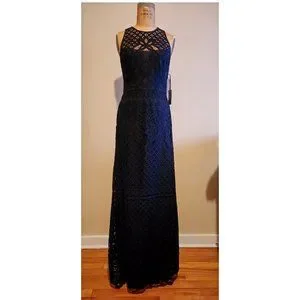 staud black lace dress STAUD, Cadence Dress in Black, Size 14 main image 0